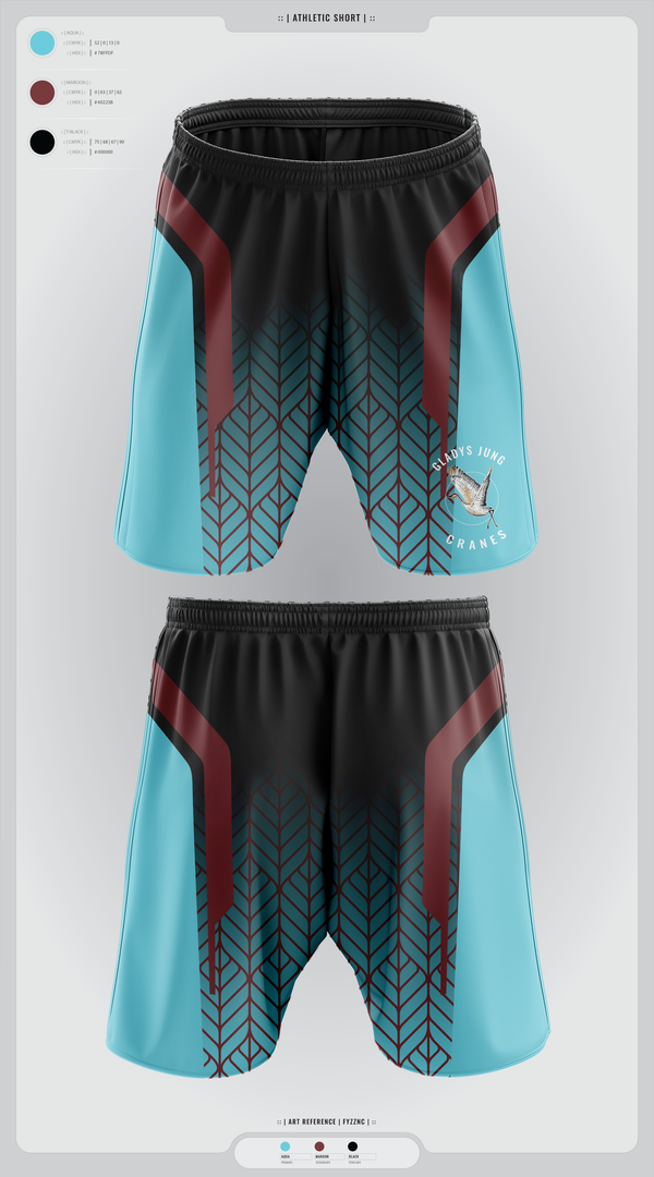 Athletic Shorts With Pockets, Cranes, Spirit Store, Teamtime, Team time, sublimation, custom sports apparel, team uniforms, spirit wear, spiritwear, sports uniforms, custom shirts, team store, custom team store, fundraiser sports, apparel fundraiser