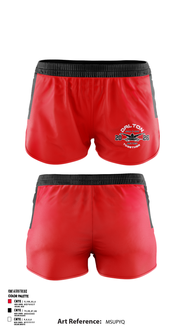 Ranger Panties, Dalton Junior High School Swimming, Swimming, Teamtime, Team time, sublimation, custom sports apparel, team uniforms, spirit wear, spiritwear, sports uniforms, custom shirts, team store, custom team store, fundraiser sports, apparel fundraiser