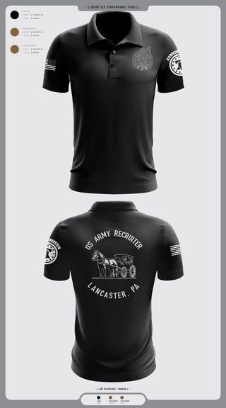 Short Sleeve Performance Polo, LANCASTE, PA RECRUITING, , Teamtime, Team time, sublimation, custom sports apparel, team uniforms, spirit wear, spiritwear, sports uniforms, custom shirts, team store, custom team store, fundraiser sports, apparel fundraiser