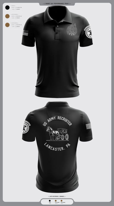 LANCASTE, PA RECRUITING 53136783 Short Sleeve Performance Polo - 1