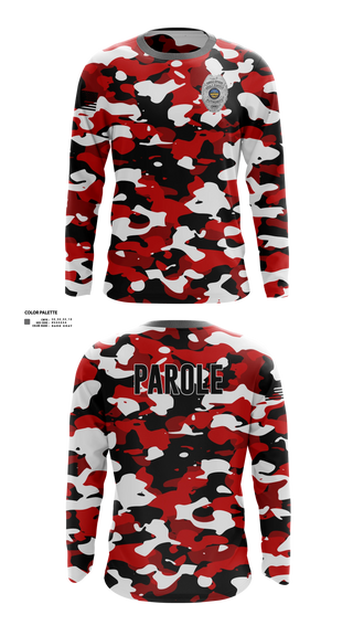 Long Sleeve Performance Shirt, Adult Parole Authority, Police, Teamtime, Team time, sublimation, custom sports apparel, team uniforms, spirit wear, spiritwear, sports uniforms, custom shirts, team store, custom team store, fundraiser sports, apparel fundraiser