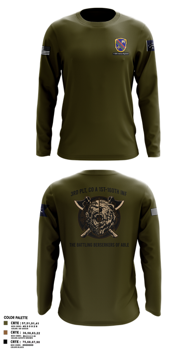 Co A, 1st-160th INF, 79th IBCT 97835057 Long Sleeve Performance Shirt 11