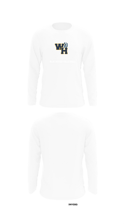 Blue devils volleyball 65846214 Long Sleeve Performance Shirt 8