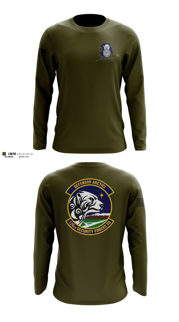 Long Sleeve Performance Shirt, 176 SFS, National Guard, Teamtime, Team time, sublimation, custom sports apparel, team uniforms, spirit wear, spiritwear, sports uniforms, custom shirts, team store, custom team store, fundraiser sports, apparel fundraiser