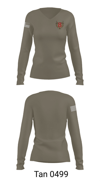 Womens Long Sleeve Vneck Shirt, Section 8, , Teamtime, Team time, sublimation, custom sports apparel, team uniforms, spirit wear, spiritwear, sports uniforms, custom shirts, team store, custom team store, fundraiser sports, apparel fundraiser