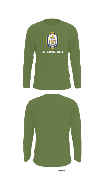 Uss Carter Hall 96042318 Long Sleeve Performance Shirt 50