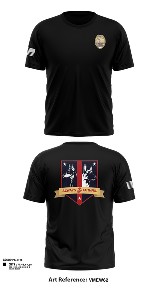 Short Sleeve Performance Shirt, Camp Pendleton K9, Police, Teamtime, Team time, sublimation, custom sports apparel, team uniforms, spirit wear, spiritwear, sports uniforms, custom shirts, team store, custom team store, fundraiser sports, apparel fundraiser