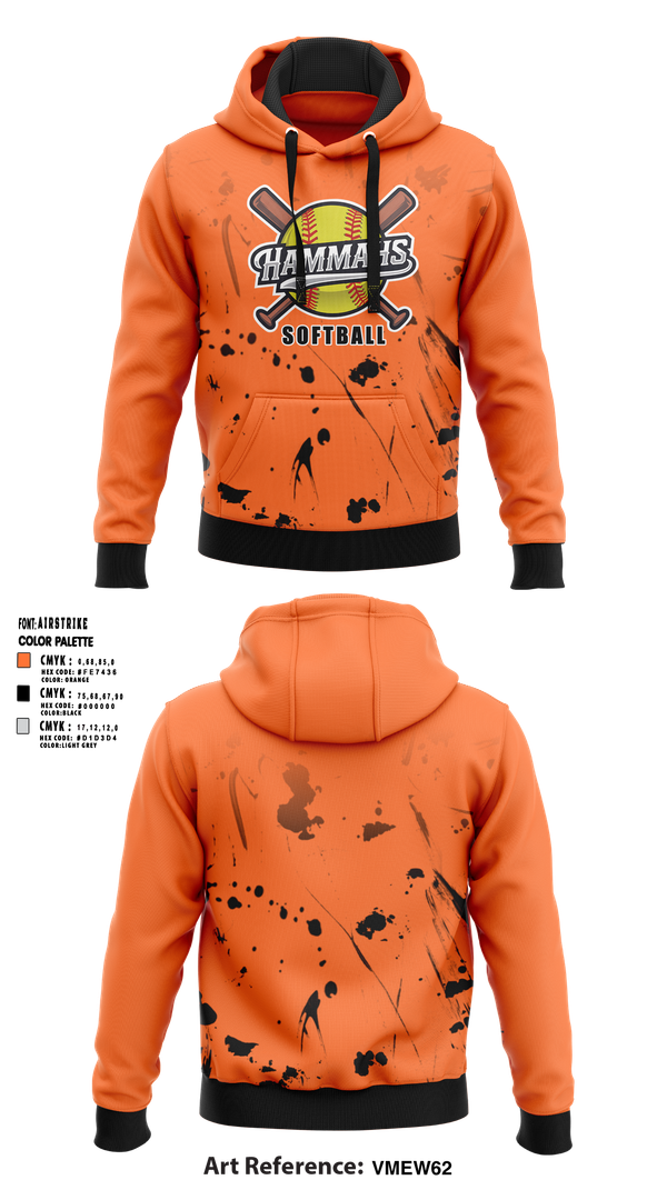 Hoodie, Hammahs, Softball, Teamtime, Team time, sublimation, custom sports apparel, team uniforms, spirit wear, spiritwear, sports uniforms, custom shirts, team store, custom team store, fundraiser sports, apparel fundraiser