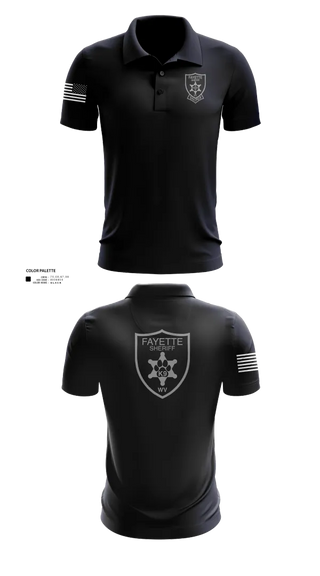 Short Sleeve Performance Polo, Fayette County Sheriff WV, Police, Teamtime, Team time, sublimation, custom sports apparel, team uniforms, spirit wear, spiritwear, sports uniforms, custom shirts, team store, custom team store, fundraiser sports, apparel fundraiser