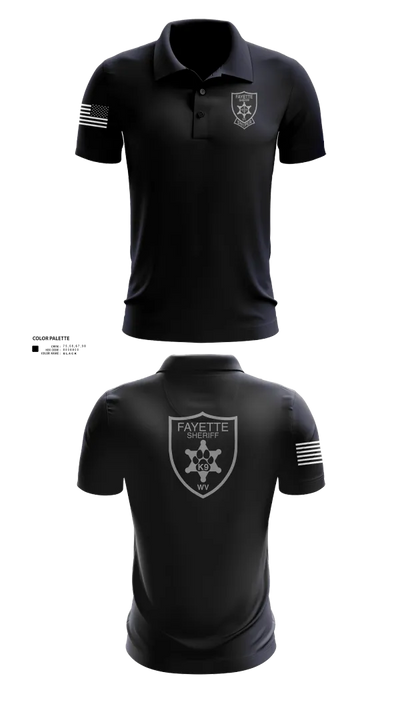 Fayette County Sheriff WV 38752837 Short Sleeve Performance Polo - 22