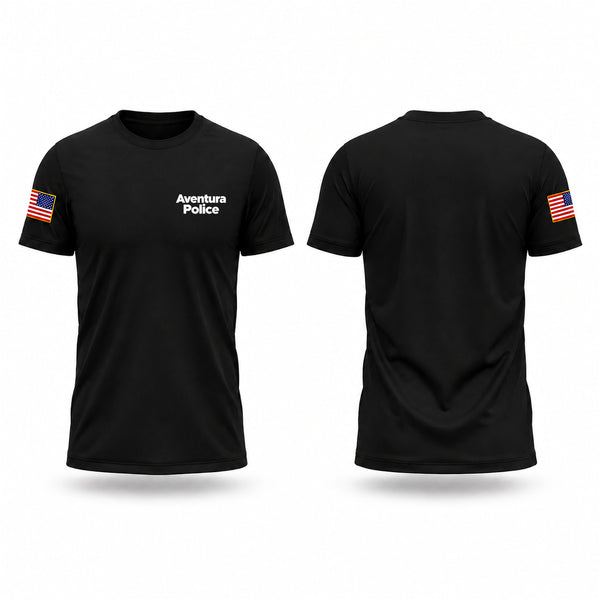 Aventura Police Old School Cotton Feel Shirt - 1