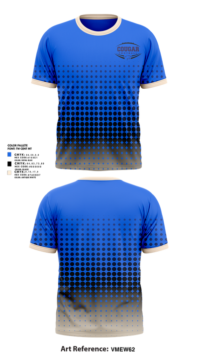 Kersey Cougars 69504925 Short Sleeve Performance Shirt - 1
