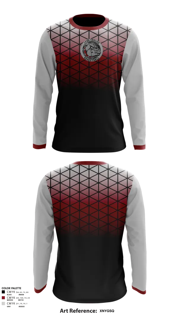 Long Sleeve Performance Shirt, Lynn English, Men's Basketball, Teamtime, Team time, sublimation, custom sports apparel, team uniforms, spirit wear, spiritwear, sports uniforms, custom shirts, team store, custom team store, fundraiser sports, apparel fundraiser