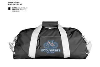 Duffle Bag, FATGUYSRIDE2, Cycling, Teamtime, Team time, sublimation, custom sports apparel, team uniforms, spirit wear, spiritwear, sports uniforms, custom shirts, team store, custom team store, fundraiser sports, apparel fundraiser