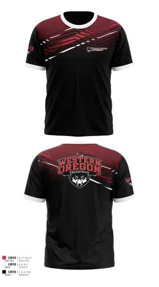 Short Sleeve Performance Shirt, Western Oregon University Equestrian, Spirit Store, Teamtime, Team time, sublimation, custom sports apparel, team uniforms, spirit wear, spiritwear, sports uniforms, custom shirts, team store, custom team store, fundraiser sports, apparel fundraiser