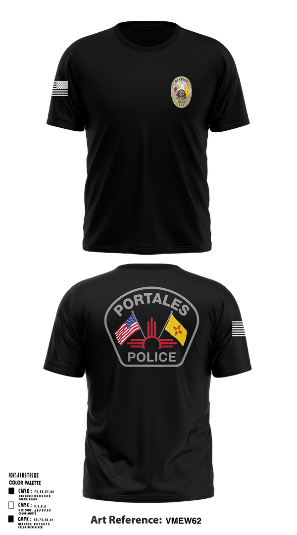 Short Sleeve Performance Shirt, Portales Police Department, Police, Teamtime, Team time, sublimation, custom sports apparel, team uniforms, spirit wear, spiritwear, sports uniforms, custom shirts, team store, custom team store, fundraiser sports, apparel fundraiser