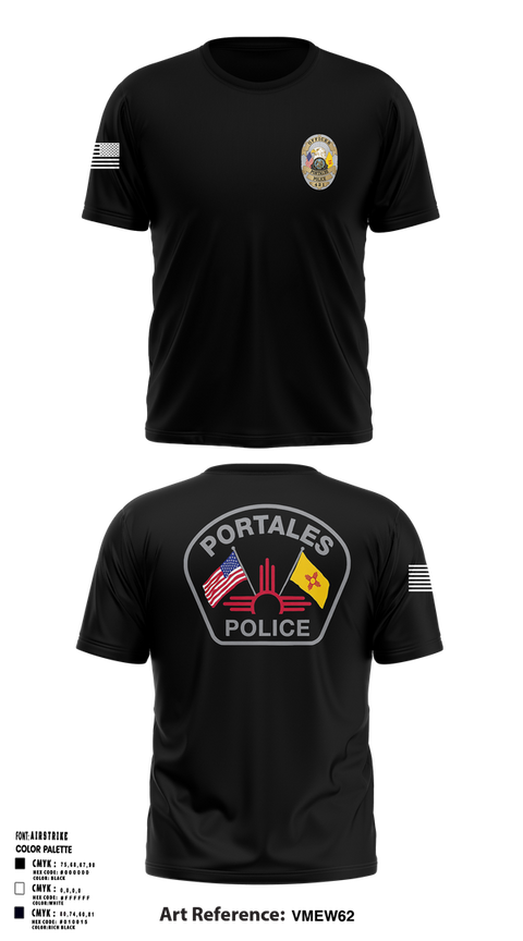 Old School Cotton Feel Shirt, Portales Police Department, Police, Teamtime, Team time, sublimation, custom sports apparel, team uniforms, spirit wear, spiritwear, sports uniforms, custom shirts, team store, custom team store, fundraiser sports, apparel fundraiser