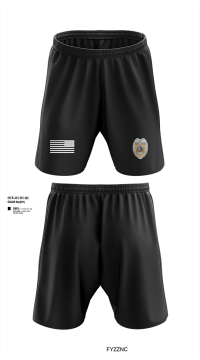 Vincennes Police Department 76255219 Athletic Shorts With Pockets - 1