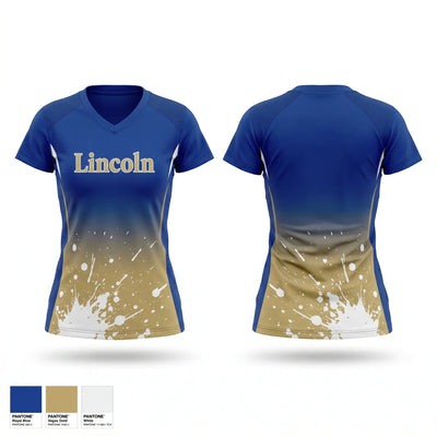 Lincoln Women's Short Sleeve V-neck Shirt - 1