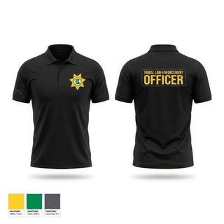 Short Sleeve Performance Polo, Tribal Law Enforcement, Police, Teamtime, Team time, sublimation, custom sports apparel, team uniforms, spirit wear, spiritwear, sports uniforms, custom shirts, team store, custom team store, fundraiser sports, apparel fundraiser