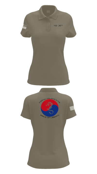 CNFK DET CHINHAE 74281710 Women's Short Sleeve Performance Polo  - 71