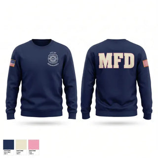 Crew Neck Sweatshirt, City Of Monongahela Fire Department, Fire Department, Teamtime, Team time, sublimation, custom sports apparel, team uniforms, spirit wear, spiritwear, sports uniforms, custom shirts, team store, custom team store, fundraiser sports, apparel fundraiser