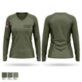 1st battalion 6th marines Women's Long Sleeve V-neck Shirt - 1
