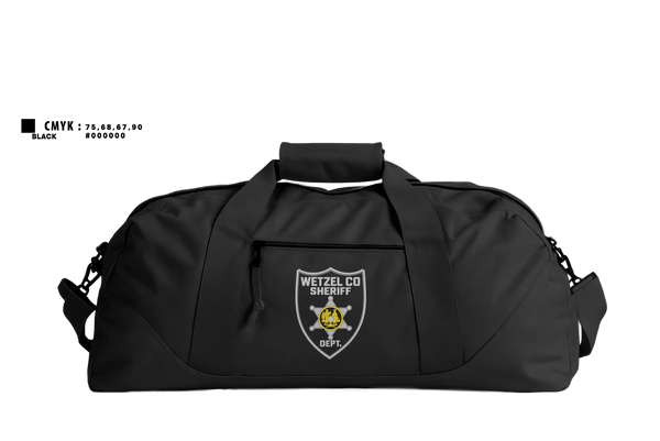 Duffle Bag, Wetzel County Sheriff, Police, Teamtime, Team time, sublimation, custom sports apparel, team uniforms, spirit wear, spiritwear, sports uniforms, custom shirts, team store, custom team store, fundraiser sports, apparel fundraiser