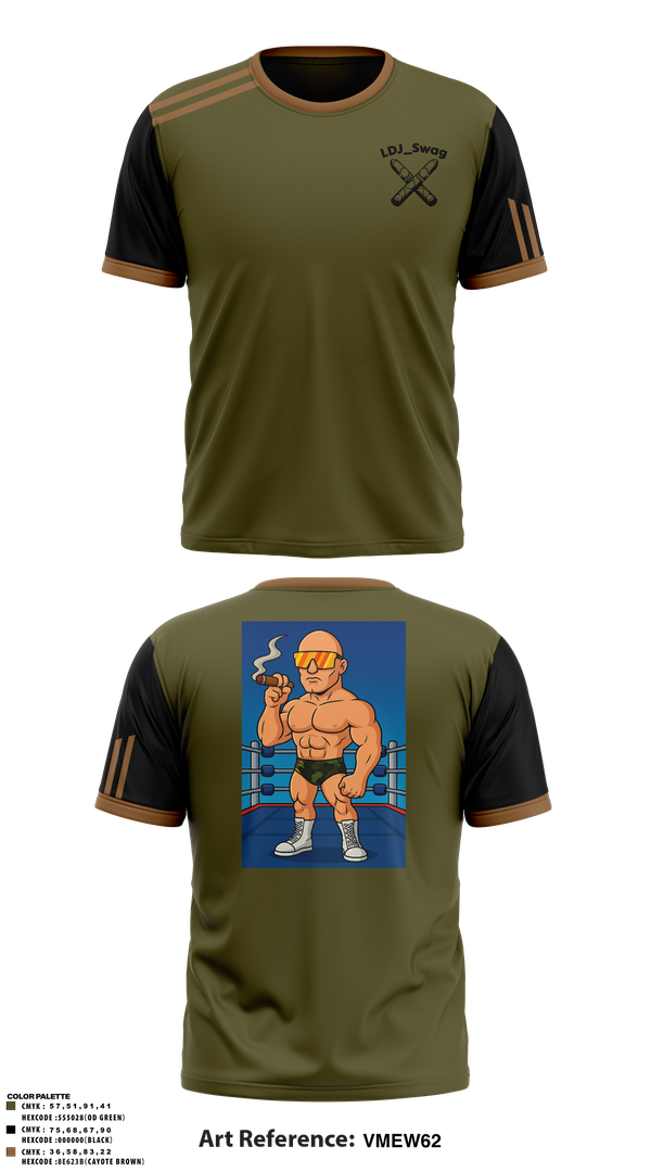Old School Cotton Feel Shirt, LDJ_Swag, Wrestling, Teamtime, Team time, sublimation, custom sports apparel, team uniforms, spirit wear, spiritwear, sports uniforms, custom shirts, team store, custom team store, fundraiser sports, apparel fundraiser