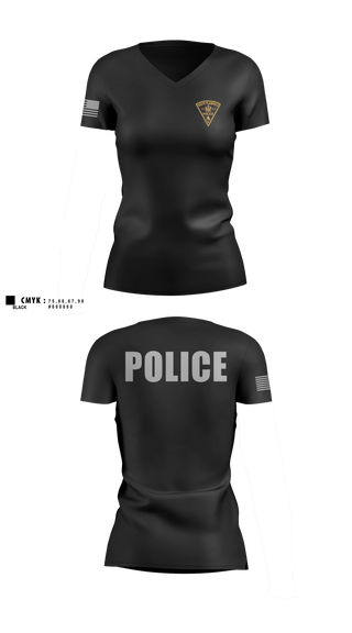 Womens Short Sleeve Vneck Shirt, Traffic, Police, Teamtime, Team time, sublimation, custom sports apparel, team uniforms, spirit wear, spiritwear, sports uniforms, custom shirts, team store, custom team store, fundraiser sports, apparel fundraiser