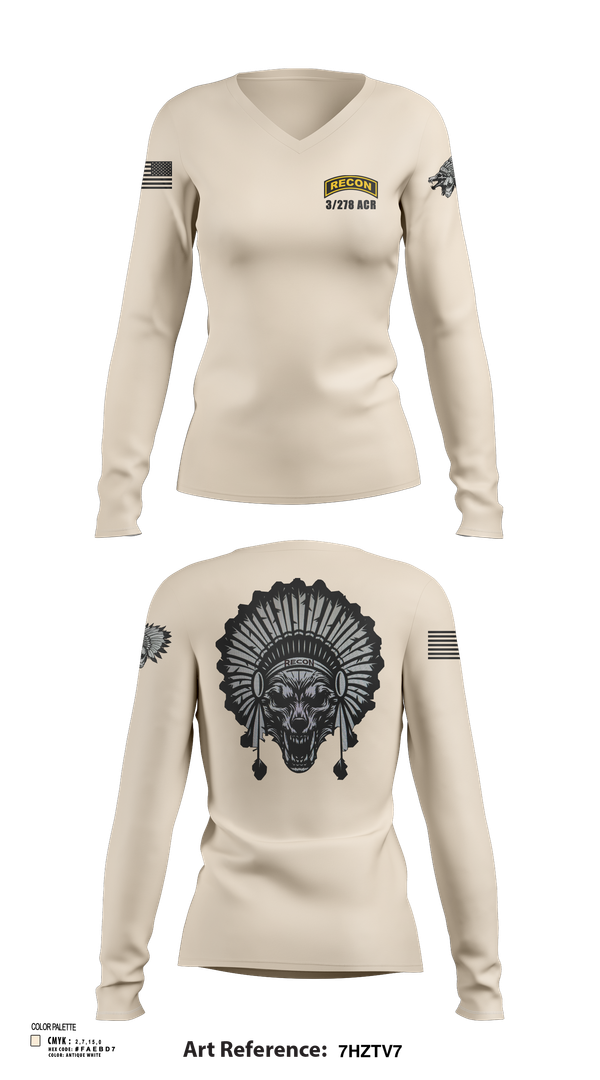 Womens Long Sleeve Vneck Shirt, Scout plt HHT 3/278 ACR, , Teamtime, Team time, sublimation, custom sports apparel, team uniforms, spirit wear, spiritwear, sports uniforms, custom shirts, team store, custom team store, fundraiser sports, apparel fundraiser