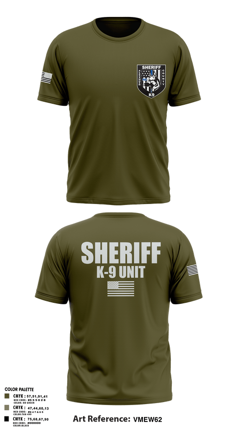 Old School Cotton Feel Shirt, Alexander County Sheriff Office K-9, Police, Teamtime, Team time, sublimation, custom sports apparel, team uniforms, spirit wear, spiritwear, sports uniforms, custom shirts, team store, custom team store, fundraiser sports, apparel fundraiser