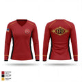 Tyrone Fire Department 42482009 Women's Long Sleeve V-neck Shirt - 1