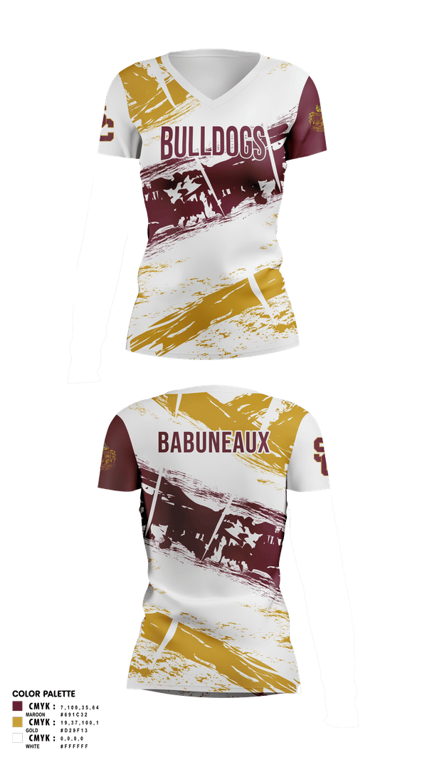 Womens Short Sleeve Vneck Shirt, Summer Creek High School Bowling, Bowling, Teamtime, Team time, sublimation, custom sports apparel, team uniforms, spirit wear, spiritwear, sports uniforms, custom shirts, team store, custom team store, fundraiser sports, apparel fundraiser