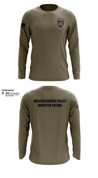 Long Sleeve Performance Shirt, Murfreesboro Directed Patrol, Police, Teamtime, Team time, sublimation, custom sports apparel, team uniforms, spirit wear, spiritwear, sports uniforms, custom shirts, team store, custom team store, fundraiser sports, apparel fundraiser