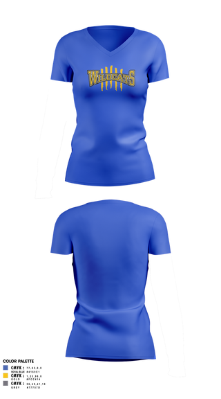 Womens Short Sleeve Vneck Shirt, Richwoods Cheer, Cheer, Teamtime, Team time, sublimation, custom sports apparel, team uniforms, spirit wear, spiritwear, sports uniforms, custom shirts, team store, custom team store, fundraiser sports, apparel fundraiser