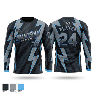 Long Sleeve Performance Shirt, Grand slam baseball, Baseball, Teamtime, Team time, sublimation, custom sports apparel, team uniforms, spirit wear, spiritwear, sports uniforms, custom shirts, team store, custom team store, fundraiser sports, apparel fundraiser