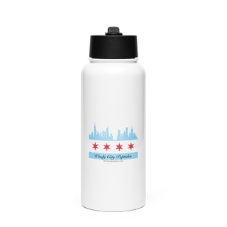 Windy City peptides Stainless Steel Water Bottle with a Straw Lid