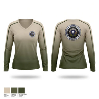 Womens Long Sleeve Vneck Shirt, NVORCA, , Teamtime, Team time, sublimation, custom sports apparel, team uniforms, spirit wear, spiritwear, sports uniforms, custom shirts, team store, custom team store, fundraiser sports, apparel fundraiser
