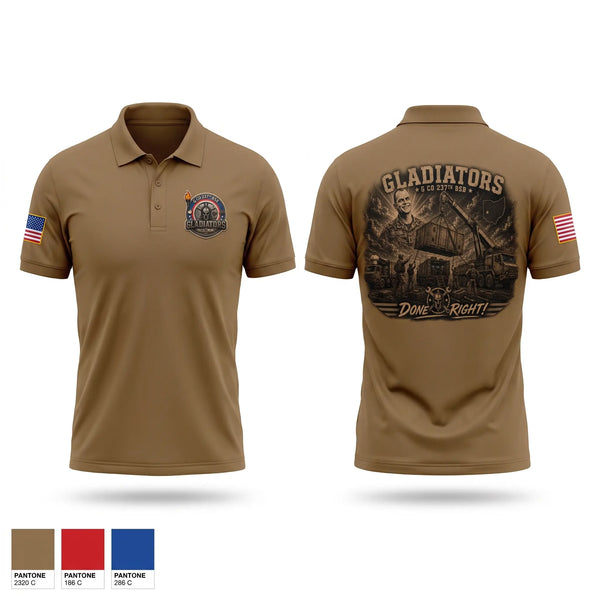 Short Sleeve Performance Polo, G CO 237th, National Guard, Teamtime, Team time, sublimation, custom sports apparel, team uniforms, spirit wear, spiritwear, sports uniforms, custom shirts, team store, custom team store, fundraiser sports, apparel fundraiser