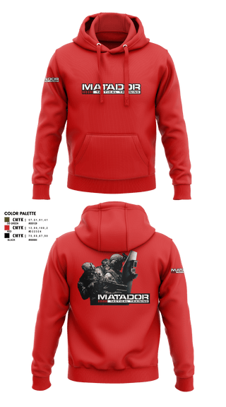 Hoodie, Matador Tactical, , Teamtime, Team time, sublimation, custom sports apparel, team uniforms, spirit wear, spiritwear, sports uniforms, custom shirts, team store, custom team store, fundraiser sports, apparel fundraiser