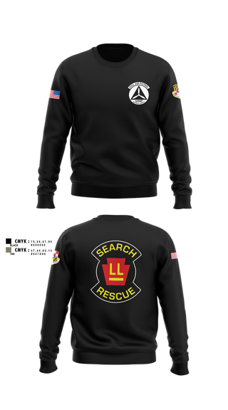 Crew Neck Sweatshirt, Wicomico Composite Squadron, Air Force, Teamtime, Team time, sublimation, custom sports apparel, team uniforms, spirit wear, spiritwear, sports uniforms, custom shirts, team store, custom team store, fundraiser sports, apparel fundraiser