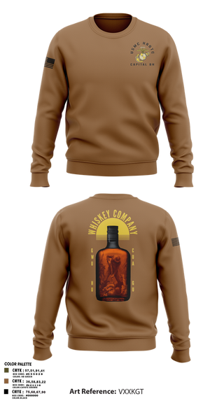 Crew Neck Sweatshirt, GWU NROTC, Marines, Teamtime, Team time, sublimation, custom sports apparel, team uniforms, spirit wear, spiritwear, sports uniforms, custom shirts, team store, custom team store, fundraiser sports, apparel fundraiser