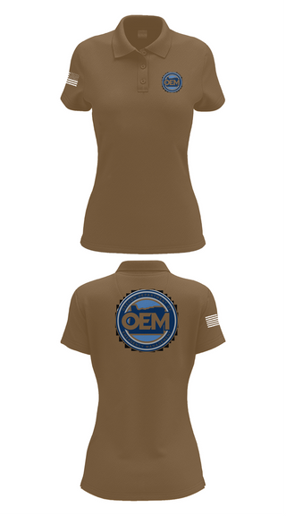 Womens Short Sleeve Performance Polo, Oregon Emergency Management, Police, Teamtime, Team time, sublimation, custom sports apparel, team uniforms, spirit wear, spiritwear, sports uniforms, custom shirts, team store, custom team store, fundraiser sports, apparel fundraiser