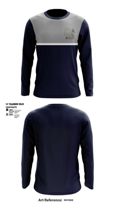Moore County Golf 13386154 Long Sleeve Performance Shirt 1
