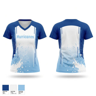 Womens Short Sleeve Vneck Shirt, Hurricanes, Baseball, Teamtime, Team time, sublimation, custom sports apparel, team uniforms, spirit wear, spiritwear, sports uniforms, custom shirts, team store, custom team store, fundraiser sports, apparel fundraiser