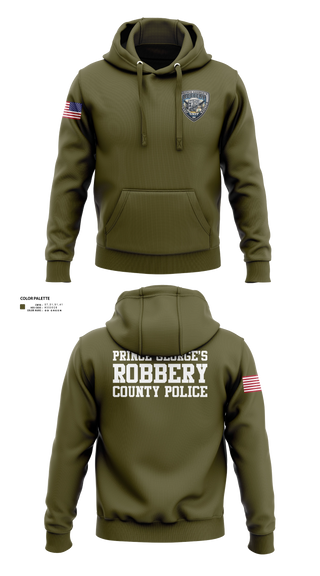 Hoodie, Prince George's County Police Robbery Unit, Police, Teamtime, Team time, sublimation, custom sports apparel, team uniforms, spirit wear, spiritwear, sports uniforms, custom shirts, team store, custom team store, fundraiser sports, apparel fundraiser