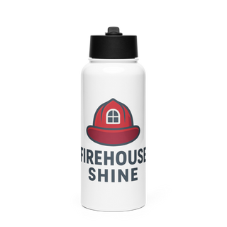 Firehouse Shine 83884667 Stainless Steel Water Bottle with a Straw Lid