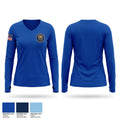Jersey City Police Department Special Victims Unit Women's Long Sleeve V-neck Shirt - 1
