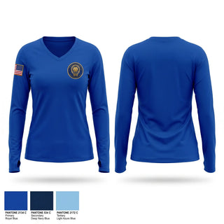Womens Long Sleeve Vneck Shirt, Jersey City Police Department Special Victims Unit, Police, Teamtime, Team time, sublimation, custom sports apparel, team uniforms, spirit wear, spiritwear, sports uniforms, custom shirts, team store, custom team store, fundraiser sports, apparel fundraiser